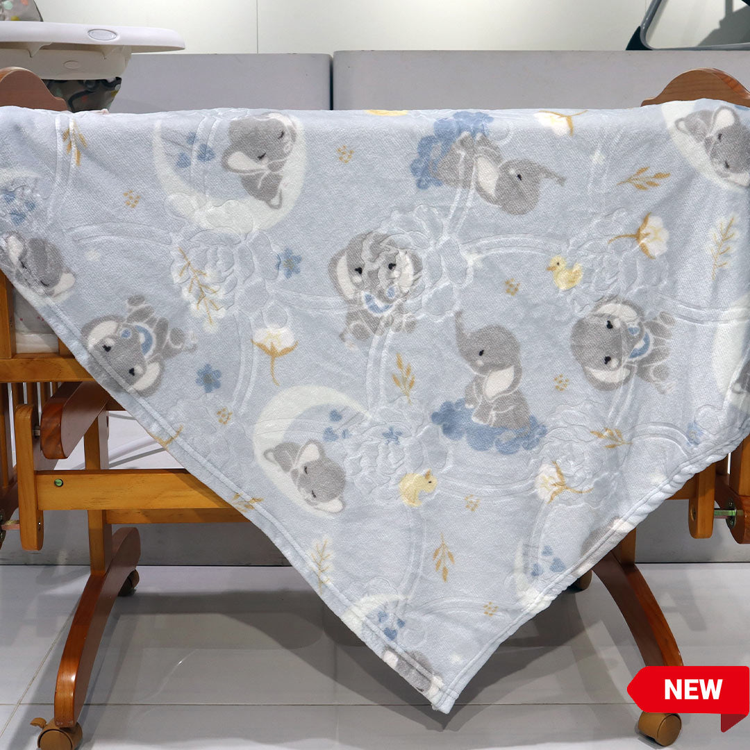 Mini Me Baby AC Flannel Blankets- Breeze