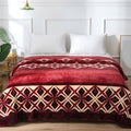 Nova Ribbed Throw Blanket - Ruby