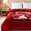 Purist Korea 5KG 2-Ply Double Bed Blanket - Red Rose