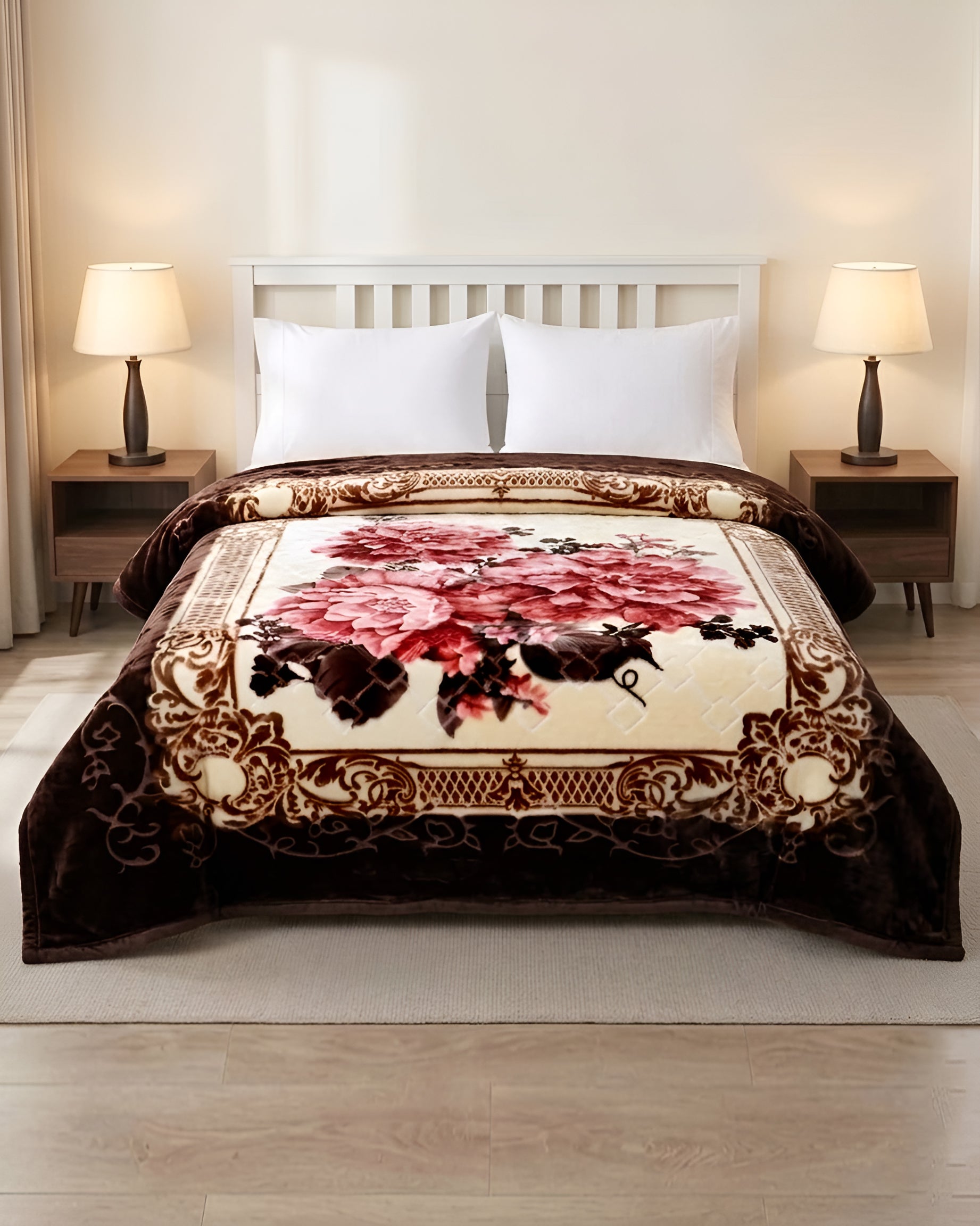 Moonlight Cloudy 4KG 2-Ply Double Bed Blanket- Hazel Rose