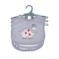 Baby Bibs Set (Pack of 3) - Grey Dino
