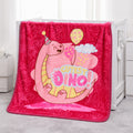 Tiny Tots 2-Ply Cot Baby Blanket - Dino Darling