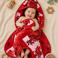Baby Chic Hood Blanket - Blood Red