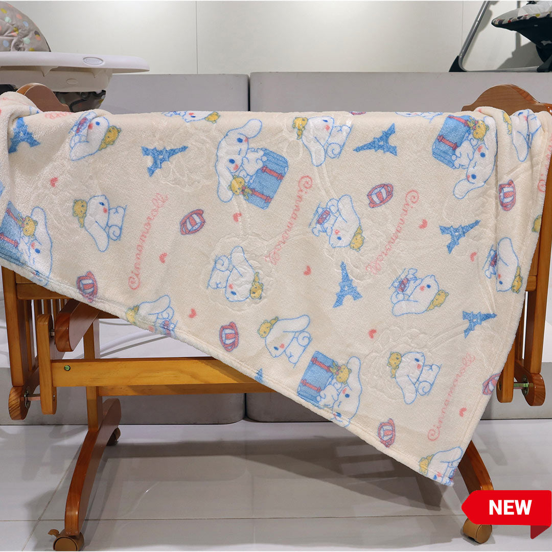 Mini Me Baby AC Flannel Blankets Buttercream