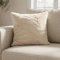 Solid Mink Cushion - Vanilla