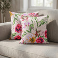 Printed Filled Cushions (Pair) - Floral