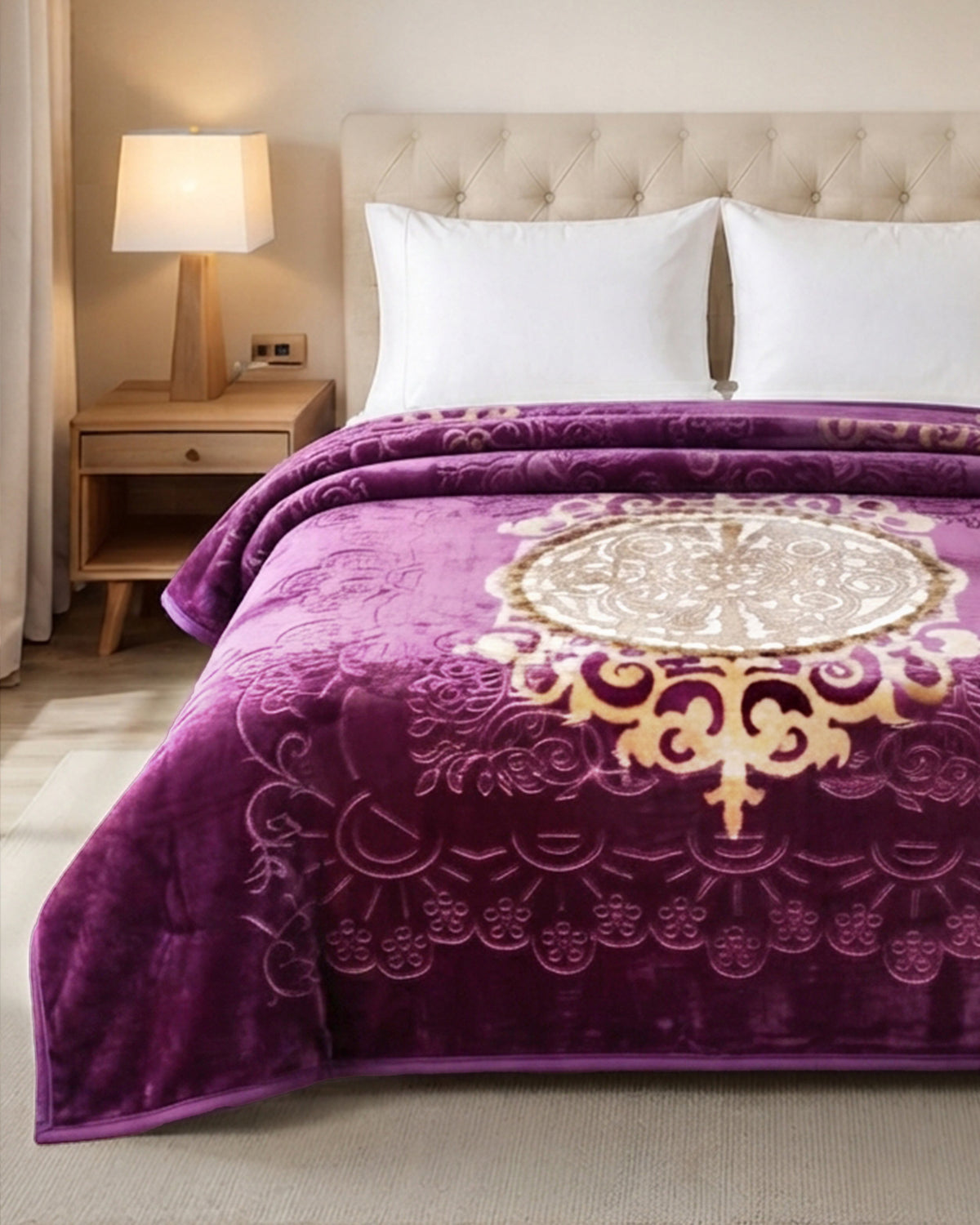 Empire King Bed 6 KG Blanket - Violet Gold