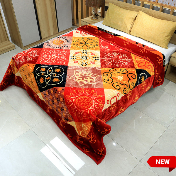 Empire King Bed 6.5 KG Blanket-Maroon Red-Plushmink
