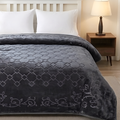 Moonlight Cloudy 4KG 2-Ply Double Bed Blanket - Charcoal
