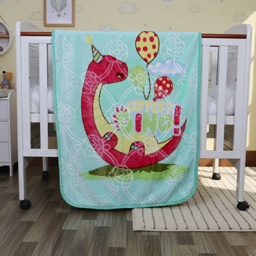 Tiny Tots Zipper Cloud Baby Blanket-Mint