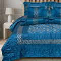 Ruby Silk 9 Piece Embroidered Bed Set -Elysian