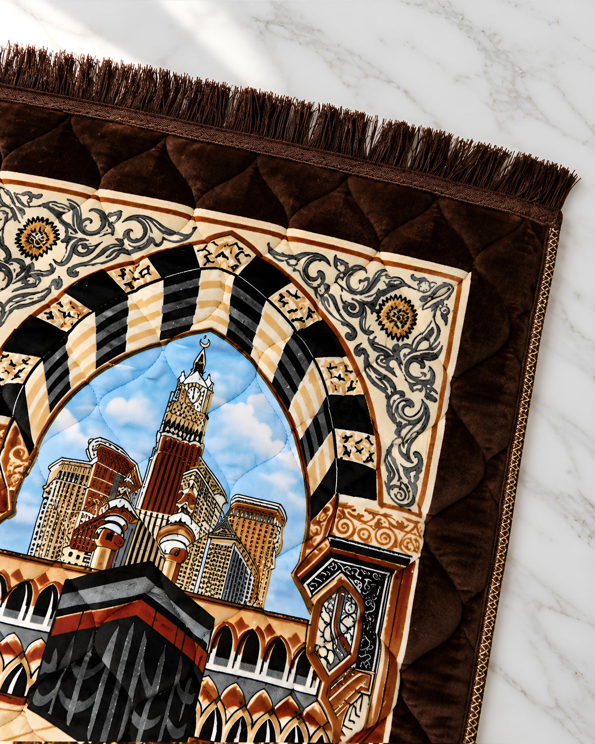 Kiswah Printed Prayer Mat - Qiblah