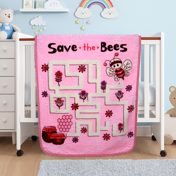 Tiny Tots Cot Baby Blanket- Pinkyhive