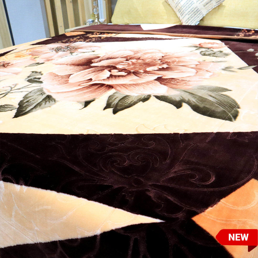 Purist Korea Blanket Double Bed- Deep Brown
