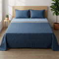 Graphite 100% Cotton Printed Bedsheet (Double Bed) | Alba Collection