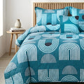 Fantasy 4 Pieces Bed Spread - Teal