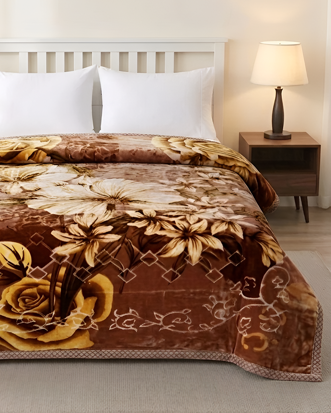 Heaven 4KG 2-Ply Double Bed Blanket-Cider
