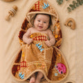 Baby Chic Hood Blanket - Nutty
