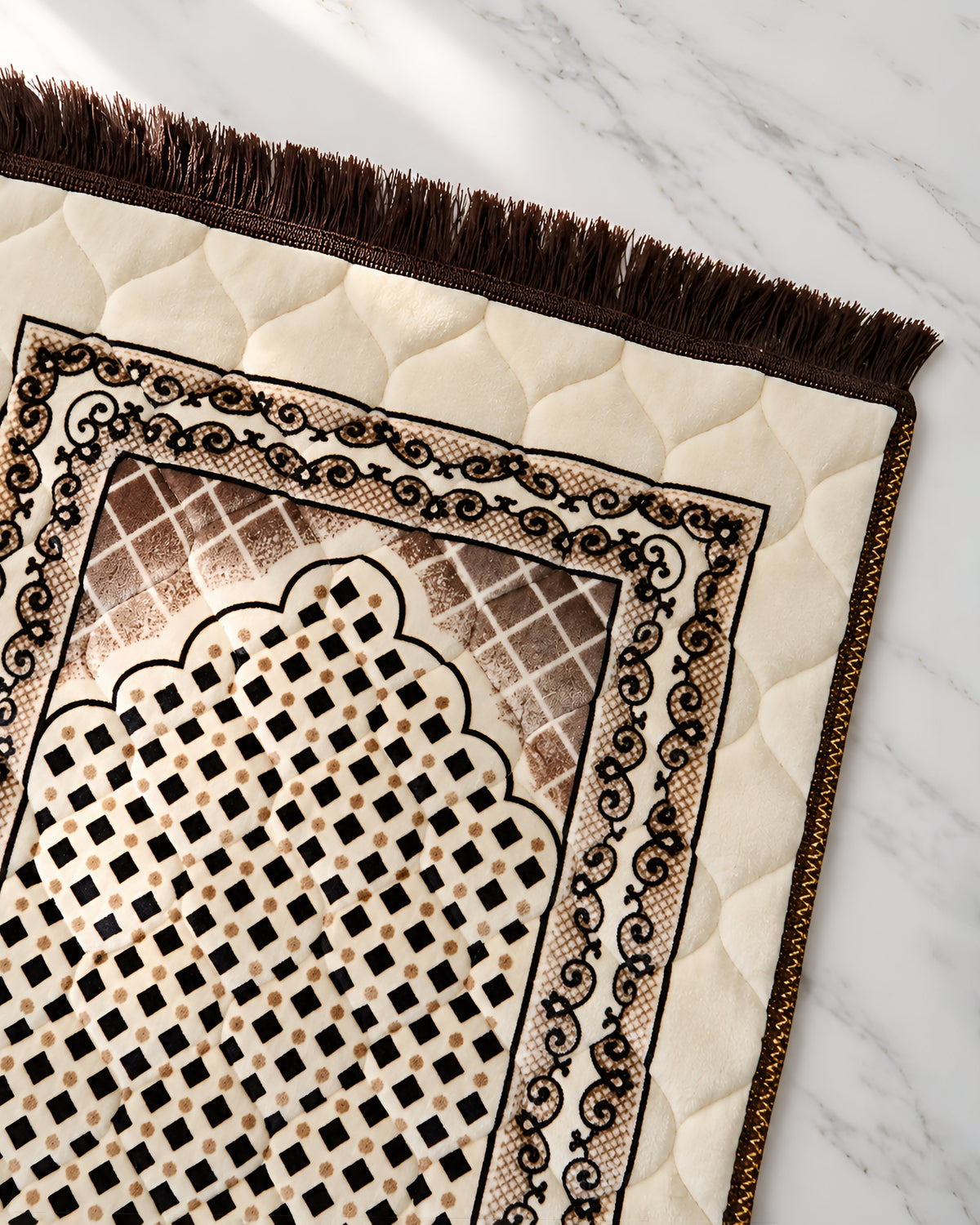 Kiswah Printed Prayer Mat - Mizan
