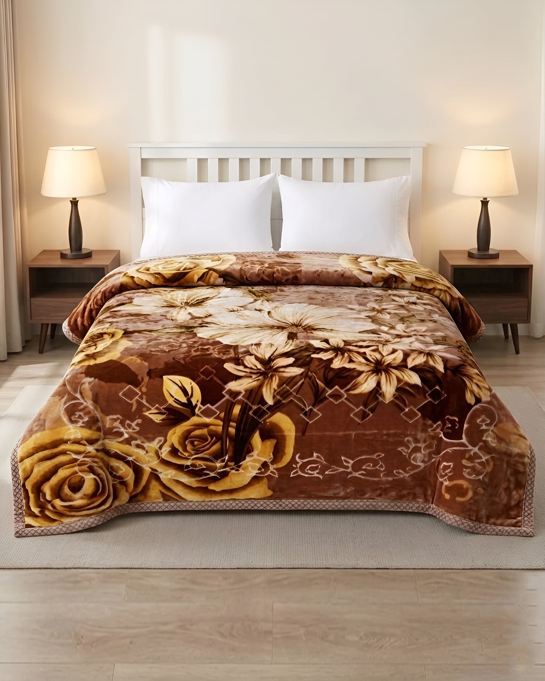 Heaven 4KG 2-Ply Double Bed Blanket-Cider
