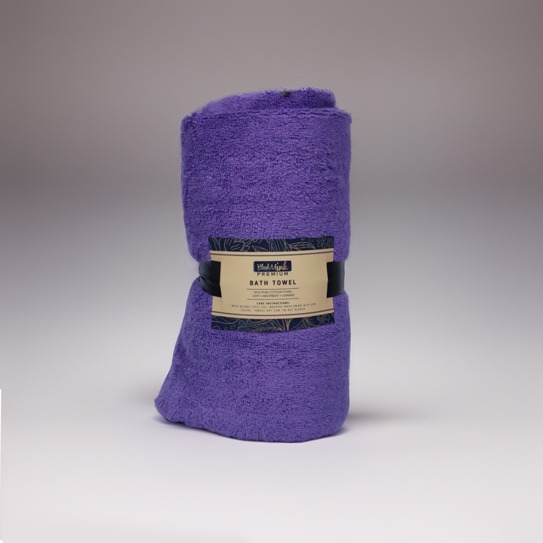 Cotton Bath Towel-Mulberry