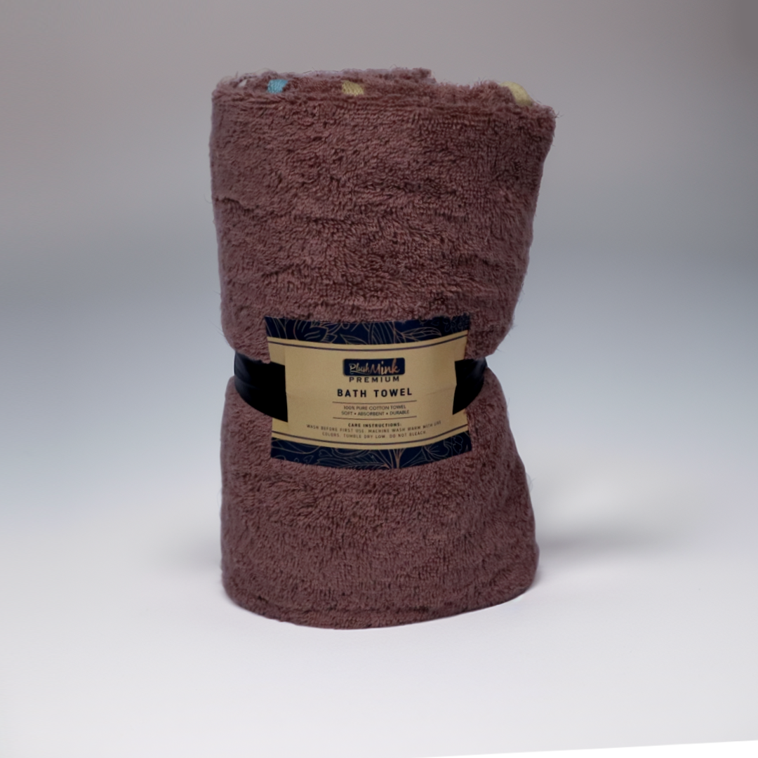 Cotton Bath Towel-Umber
