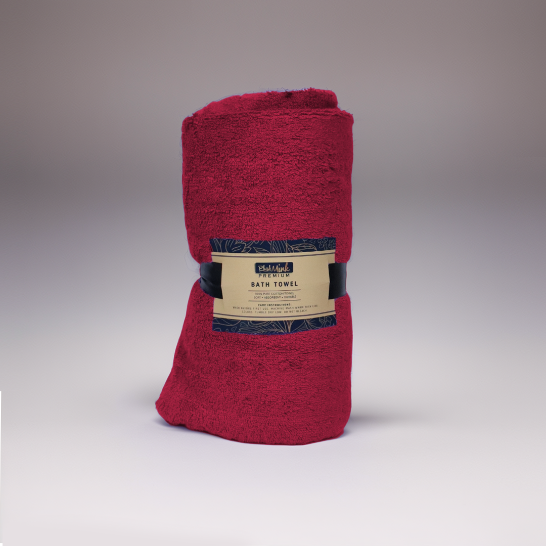 Cotton Bath Towel-Crimsonwood