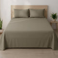 Beige 100% Cotton King Bedsheet | Sora Collection