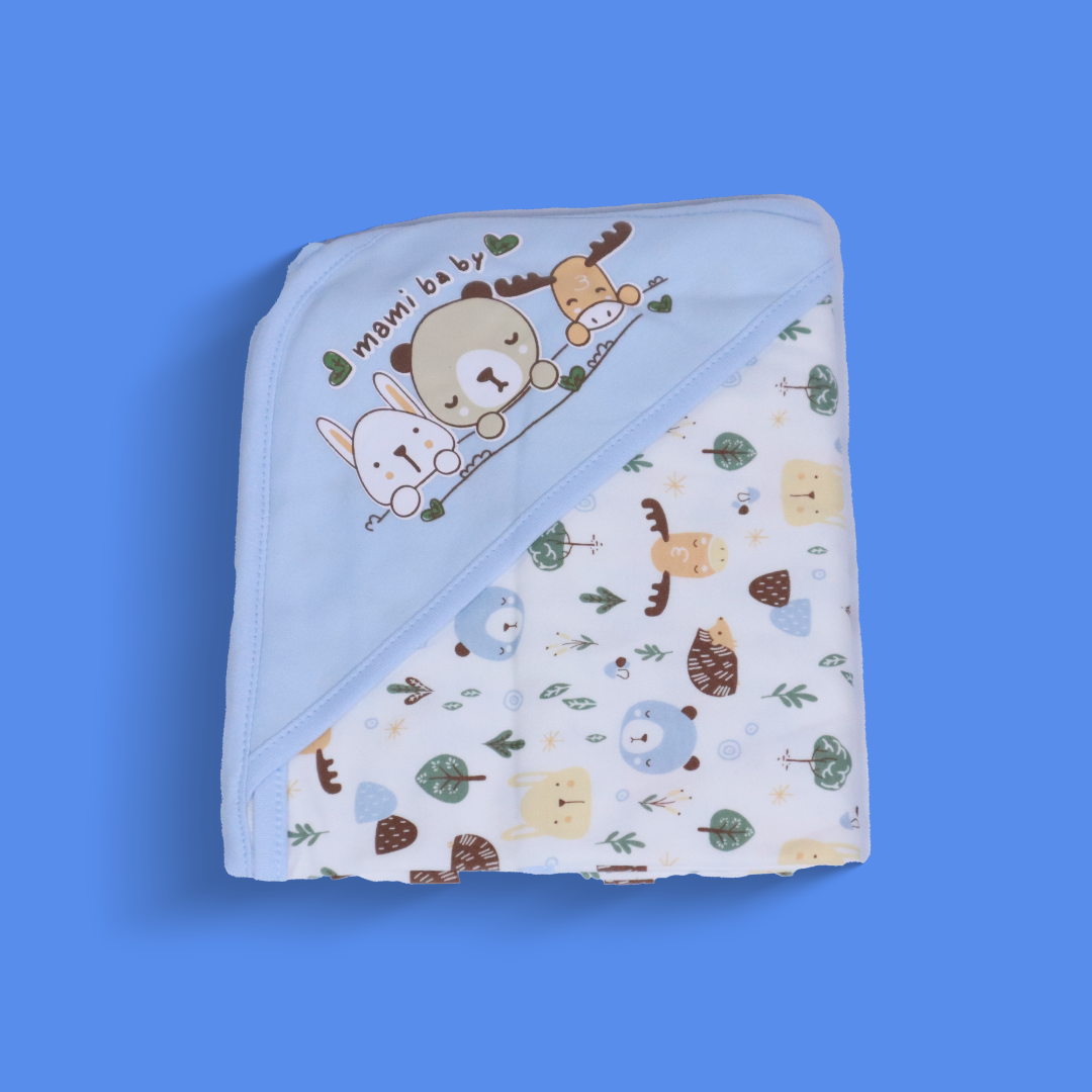 Baby Swaddle Sheet - Blue