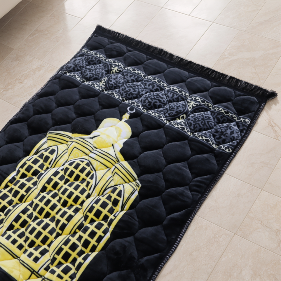 Mughal Janamaz Printed Prayer Mat-Hajar