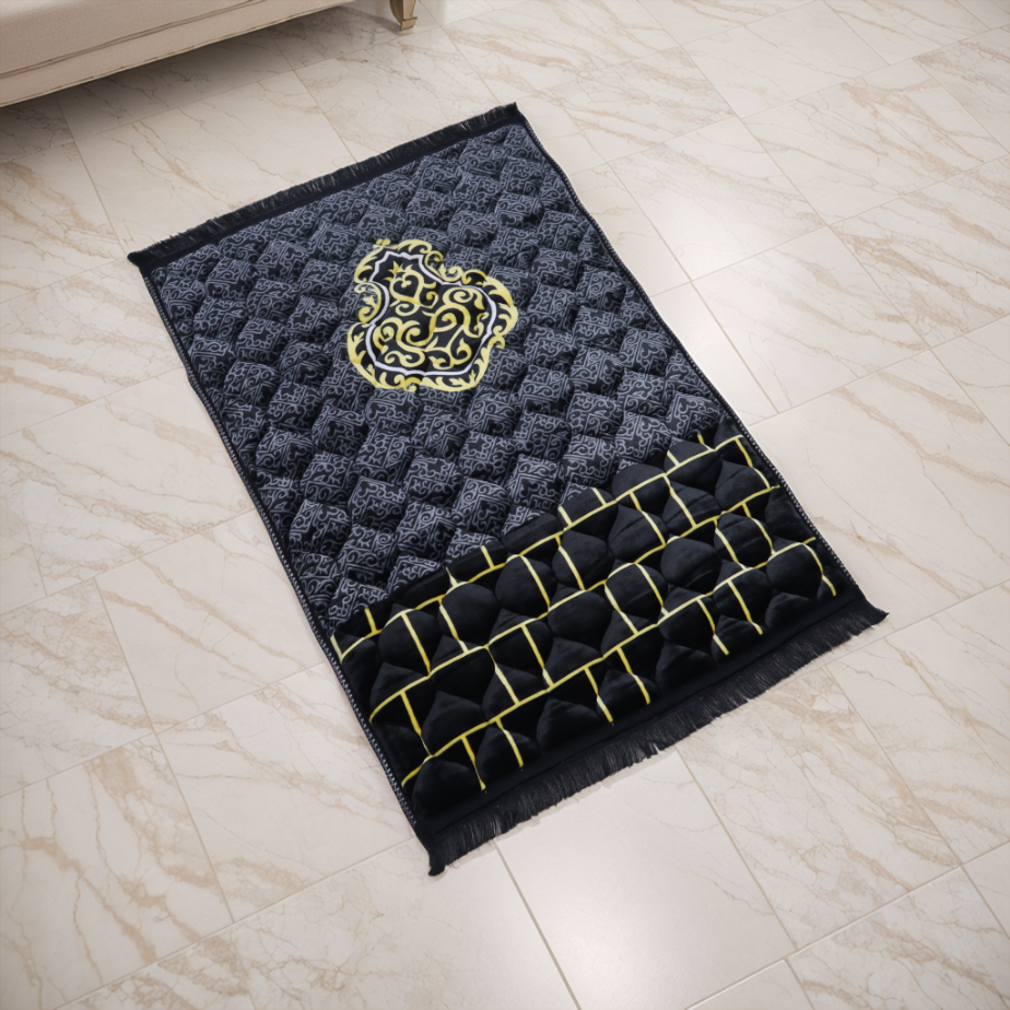 Sujood Prayer Mat Gift Box- Qibla Black