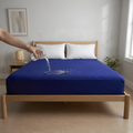Waterproof Mattress Cover-Blue