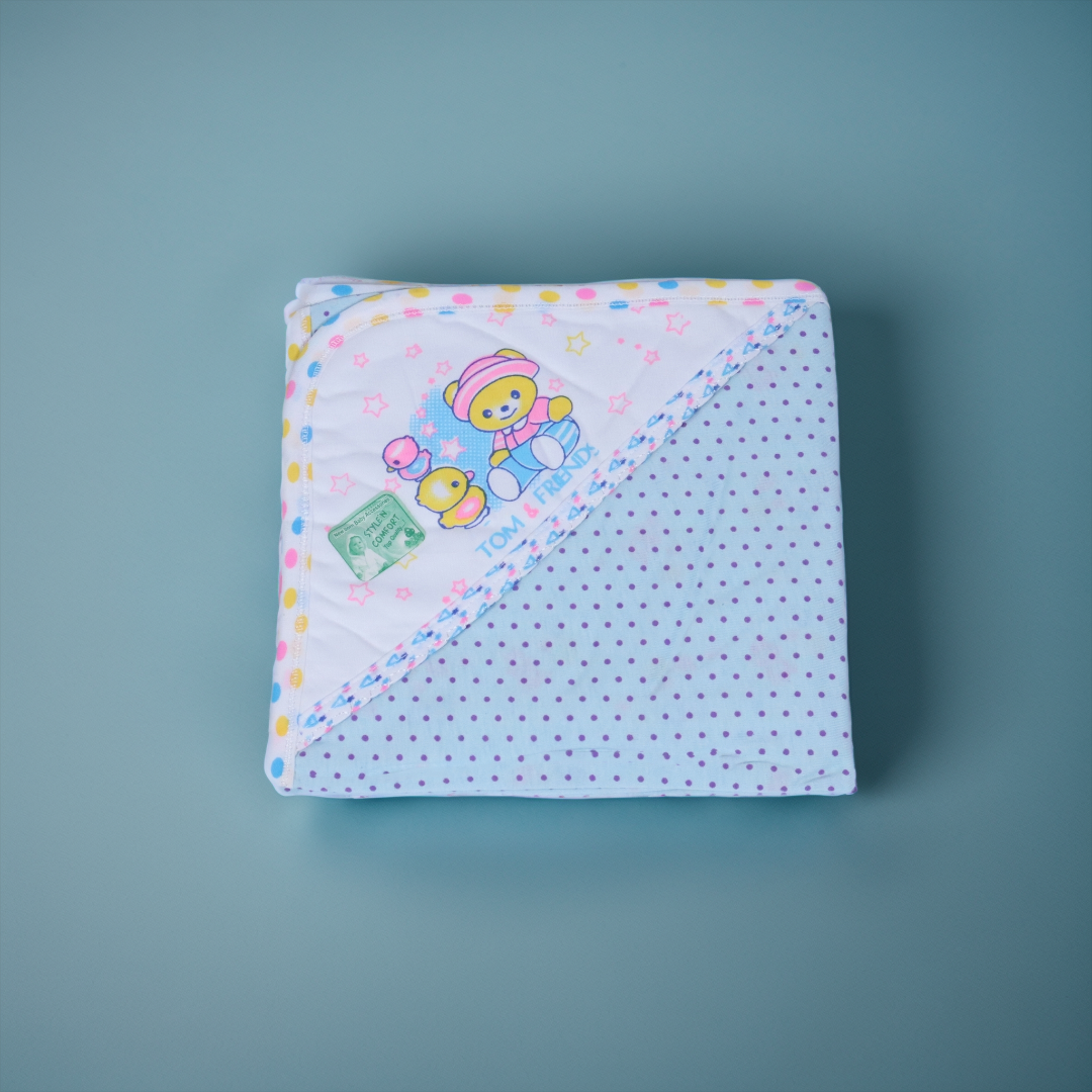 Baby Swaddle Sheet - Light Blue