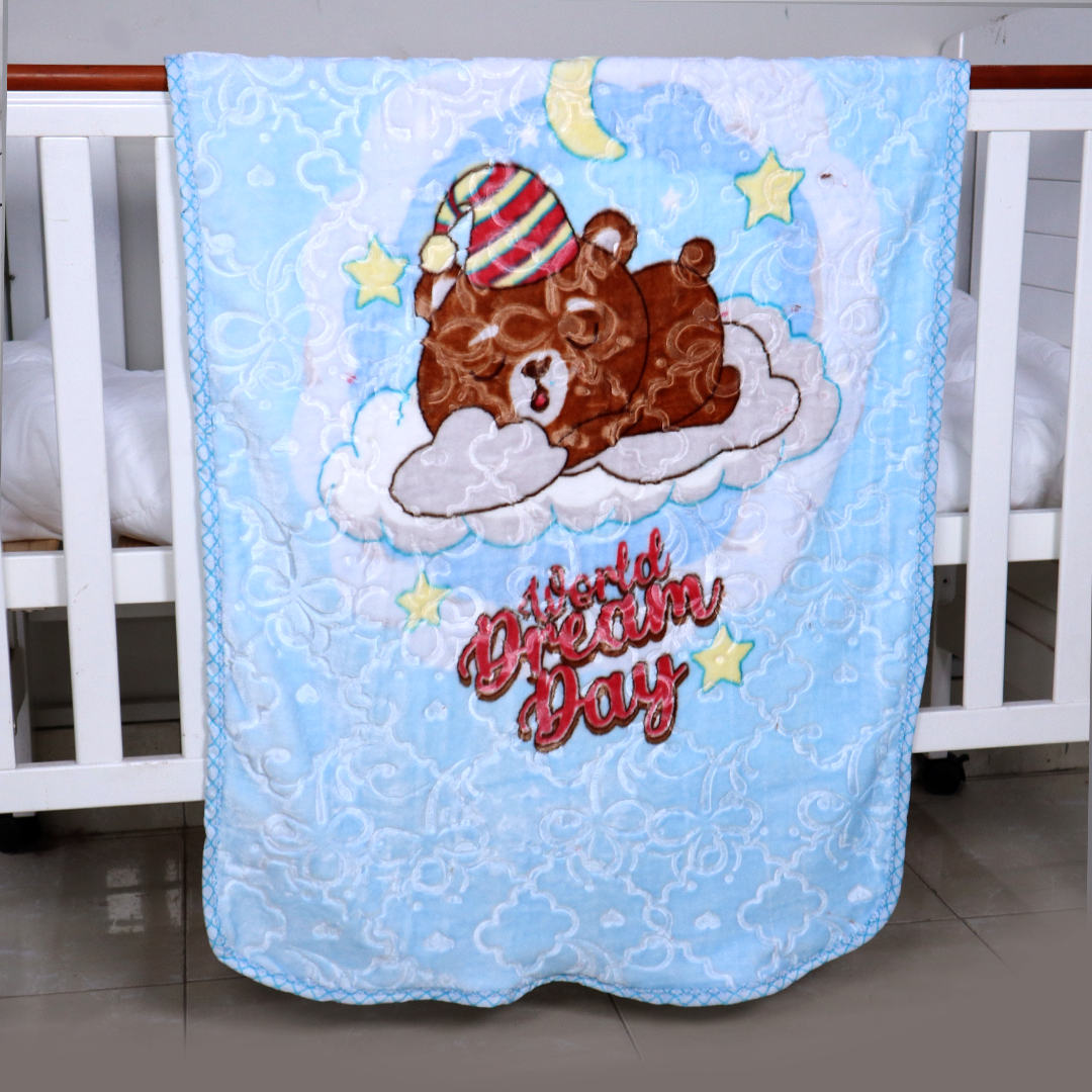 Cuddle Me Baby AC Flannel Blanket - Dozy Bear