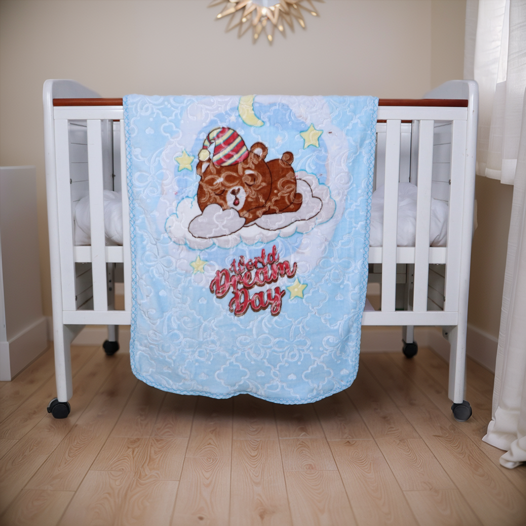 Cuddle Me Baby AC Flannel Blanket - Dozy Bear