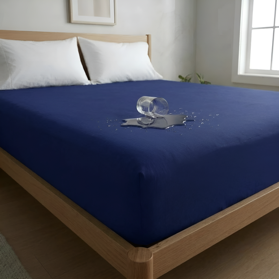 Waterproof Mattress Cover-Blue