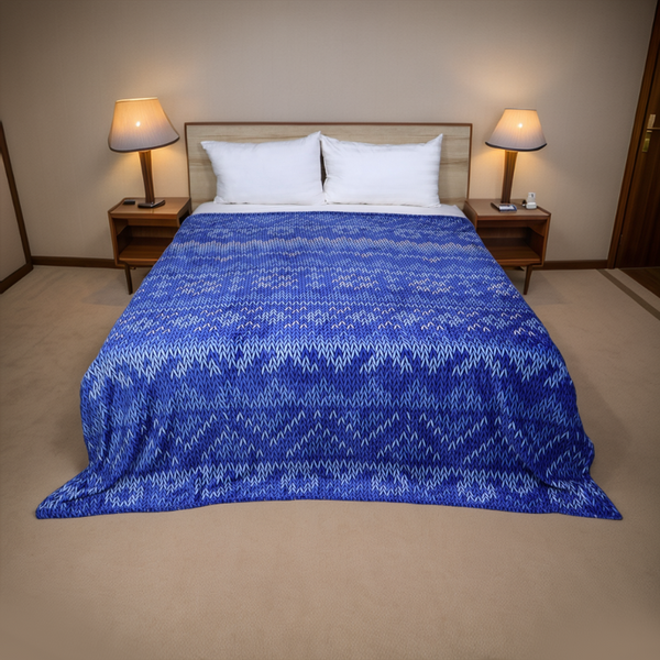 Supremo Double Flannel Blanket-Ocean