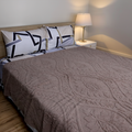 Sherpa Jacquard Throw Blanket - Brown