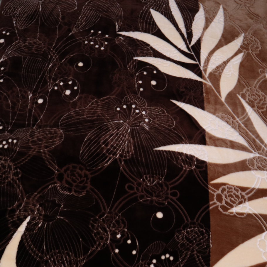 Trendy Double Bed Single Ply Blanket - Truffle