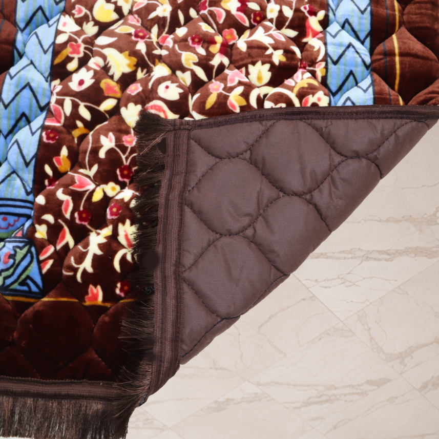 Mughal Janamaz Printed Prayer Mat-Ember