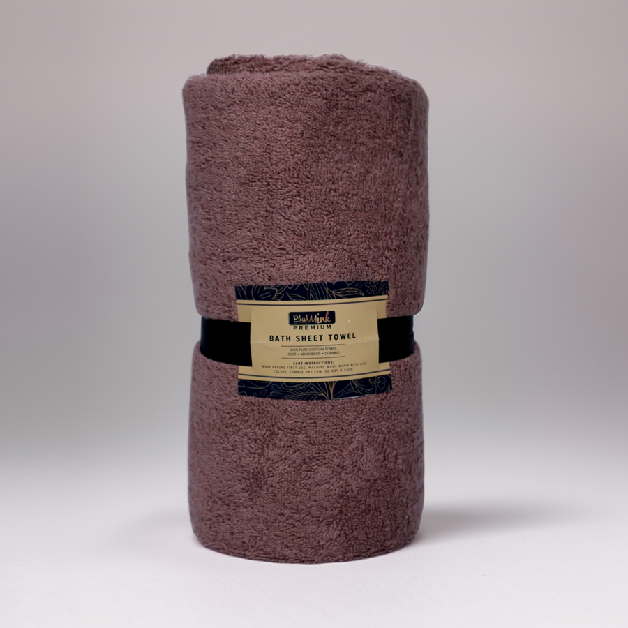 Bath Sheet Towel-Brown