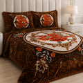 Twilight Marvell Bed Set 4 Piece-Pecan