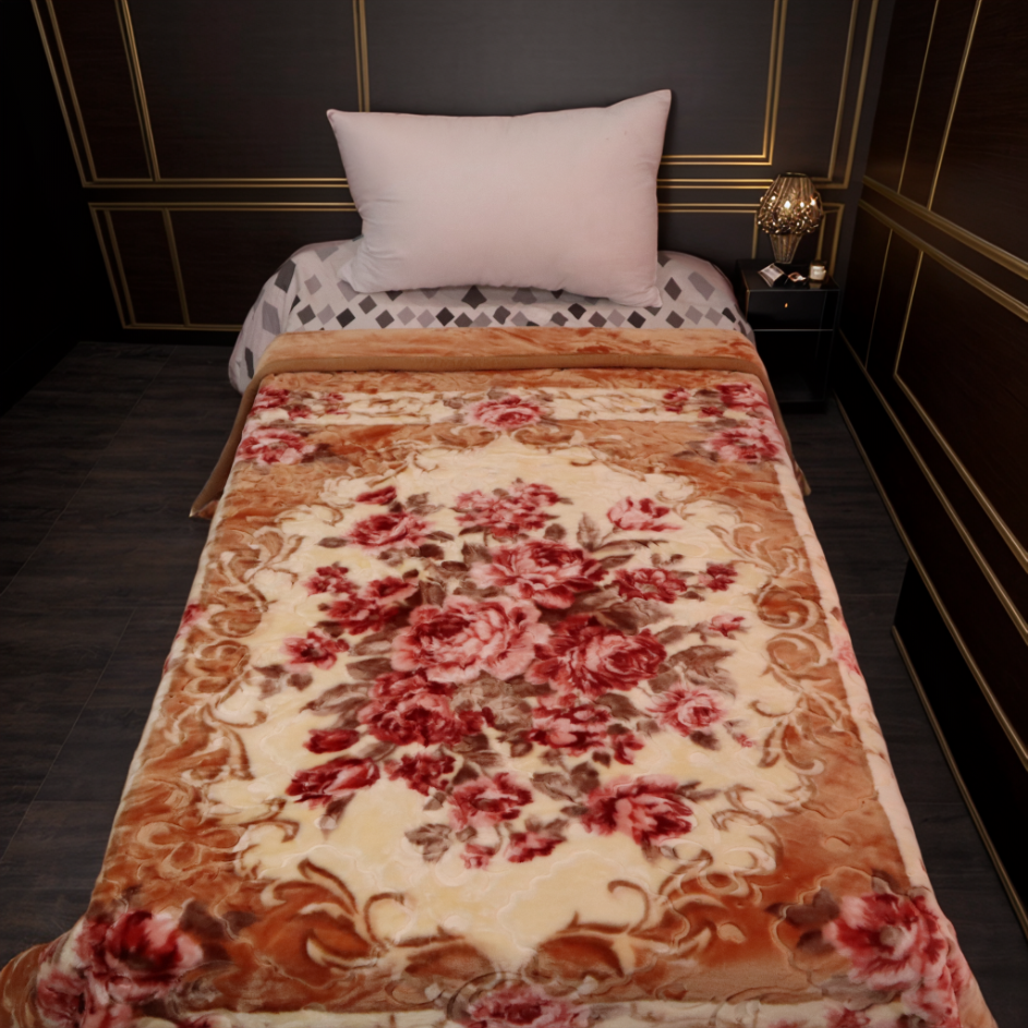 Emperor Single Bed 3+ KG Blanket - Peach Blossom