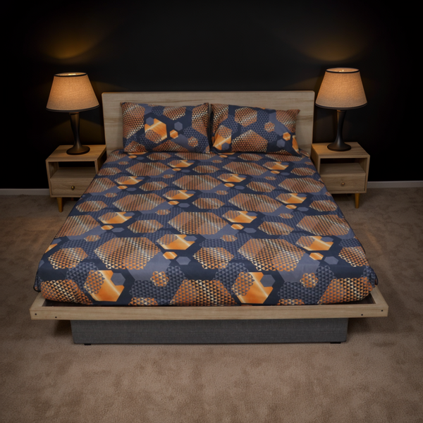 Fantasy Fitted Bed Sheet- Carbon Comb