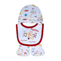 Baby Cap Set 3 Piece - Red