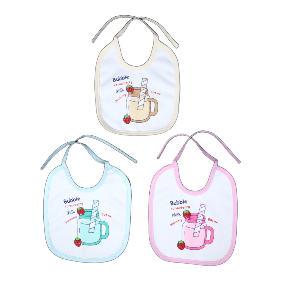 Pack of 3 Baby Bibs Set-Snowflake