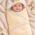 Baby Swaddle Sheet - Soft Peach