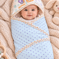 Baby Swaddle Sheet - Light Blue