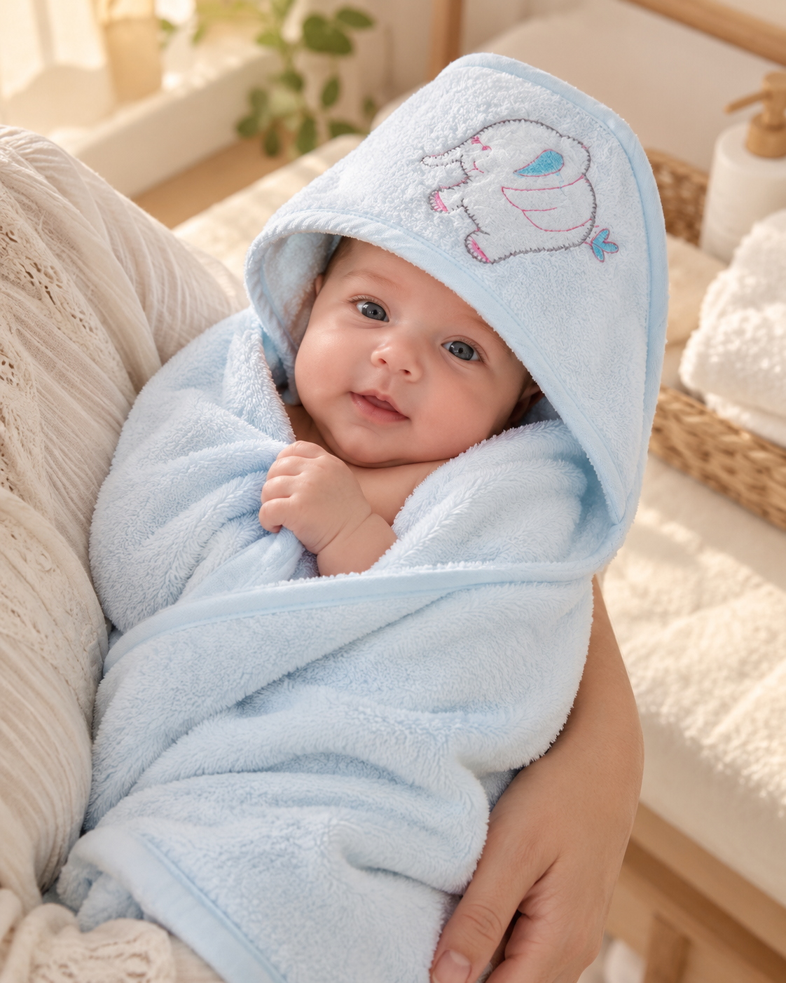 Baby Bath Sheet Towel - Sky Blue