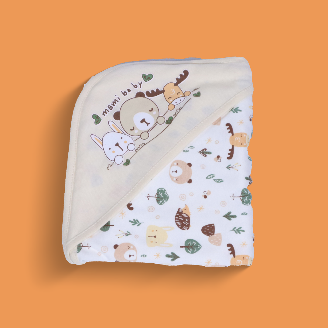 Baby Swaddle Sheet - Cream